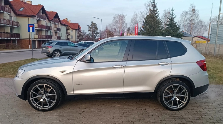 BMW X3 cena 49800 przebieg: 192000, rok produkcji 2012 z Ostróda małe 191